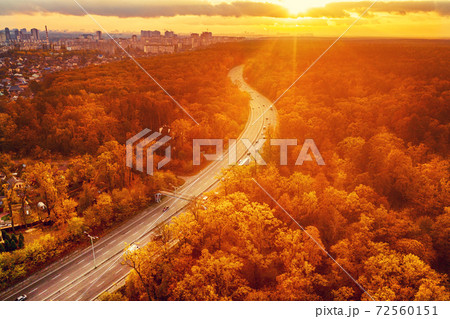Road view from above Road view from above 72560151