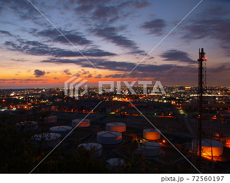 ナイトシーン 夕映 夜景 72560197