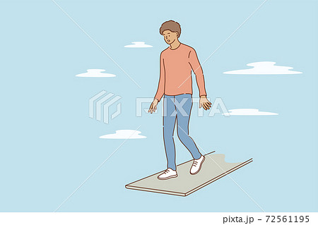 Danger, mental stress, borderline state concept 72561195
