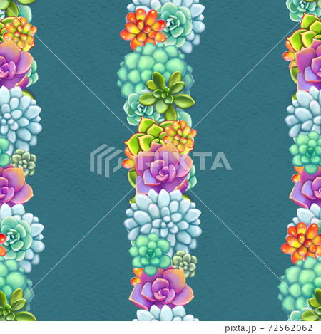 Seamless pattern with succulents. Beautiful floral print. Seamless pattern with succulents. Beautiful floral print. 72562062