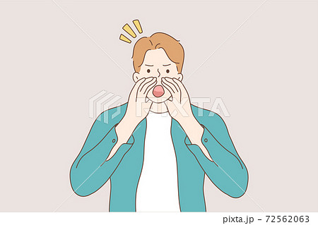 Communication, emotion, face, expression, advertising, promotion concept. Communication, emotion, face, expression, advertising, promotion concept. 72562063