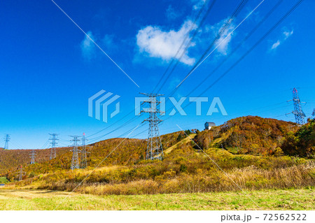 （新潟県湯沢町）苗場ドラゴンドラ山頂・送電線　イメージ 72562522