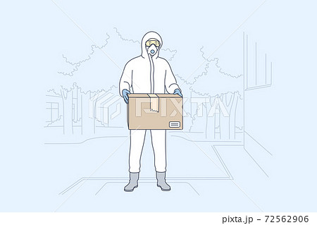 Delivery, covid19 quarantine, coronavirus, infection concept. Delivery, covid19 quarantine, coronavirus, infection concept. 72562906