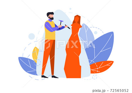 Sculpture, hobby, occupation, creativity, design concept Sculpture, hobby, occupation, creativity, design concept 72565052