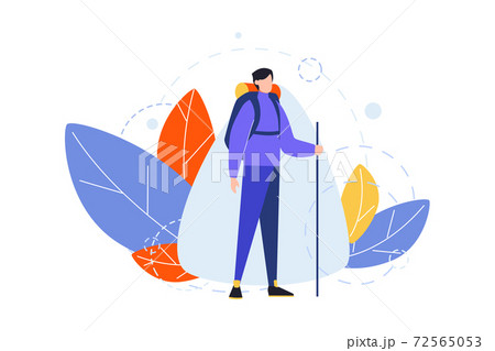Hiking, occupation, hobby concept 72565053