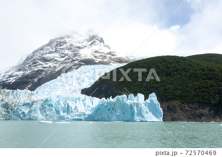 Spegazzini Glacier view from Argentino lake, Patagonia landscape, Argentina Spegazzini Glacier view from Argentino lake, Patagonia landscape, Argentina 72570469