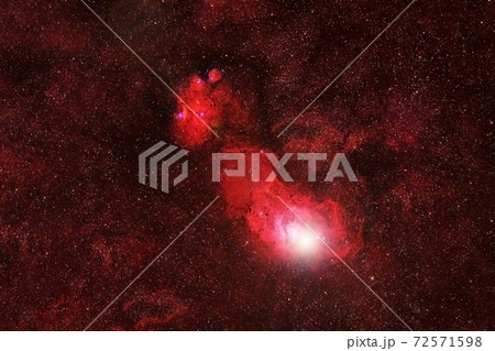 Red galaxy in deep space. Elements of this image furnished by NASA Red galaxy in deep space. Elements of this image furnished by NASA 72571598