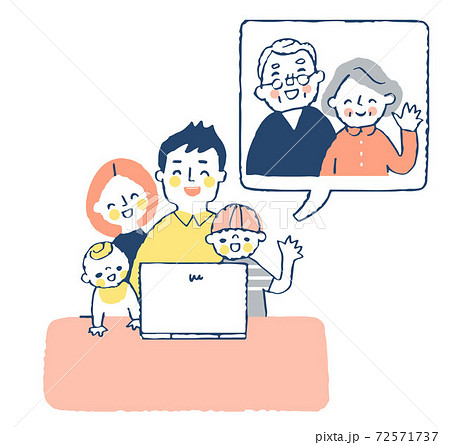 オンライン帰省　ノートパソコン 72571737