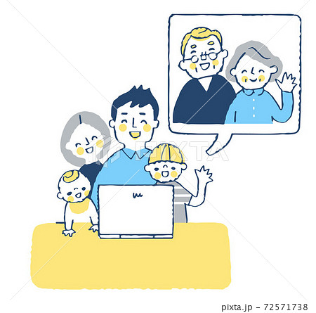 オンライン帰省　ノートパソコン 72571738