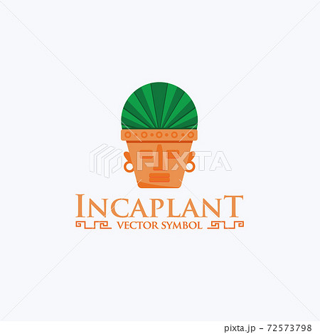 Incas logo template. Tree services illustration for your company. Maya Vector element for your design, identity, corporation, shop.  72573798