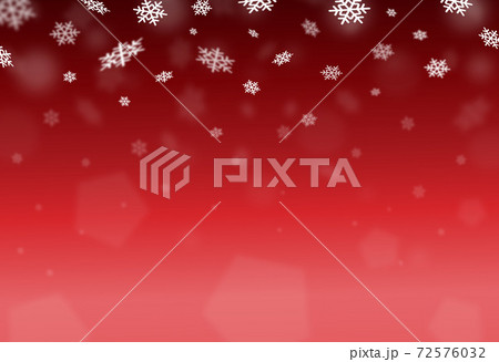 Christmas bokeh falling snow isolate on red  background with sparkling  snowflake, star light  for New Year, Birthdays, Valentines,Special event, luxury card,  rich style.  Vector illustration 72576032