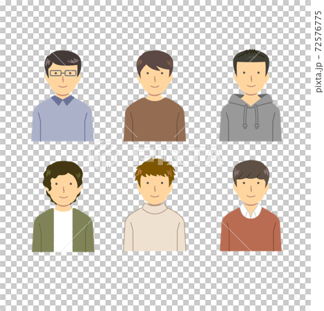 Person illustration material set Person illustration material set 72576775