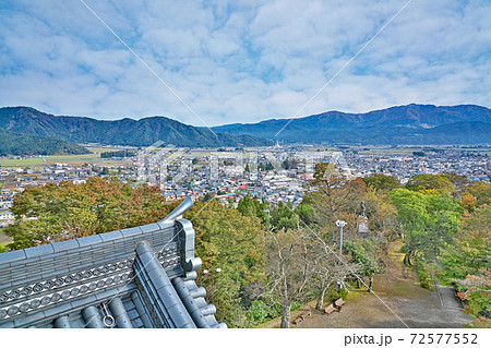 【越前大野城より大野市内を一望】 福井県大野市城町 72577552