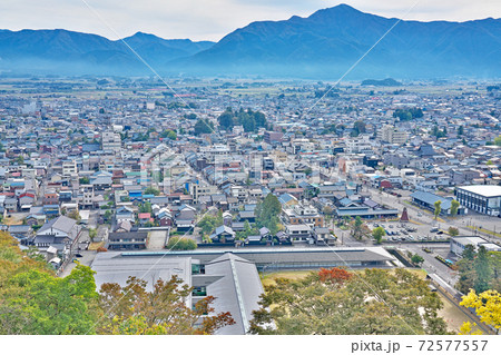 【越前大野城より大野市内を一望】 福井県大野市城町 72577557