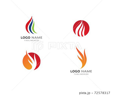 Fire flame Logo Template 72578317