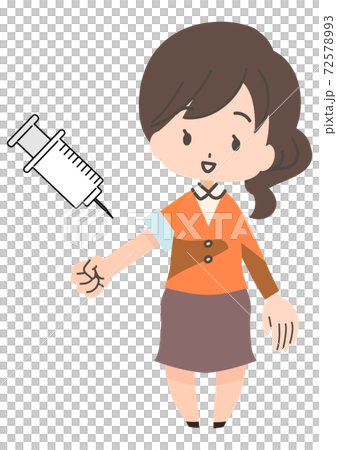 Person receiving an injection Person receiving an injection 72578993