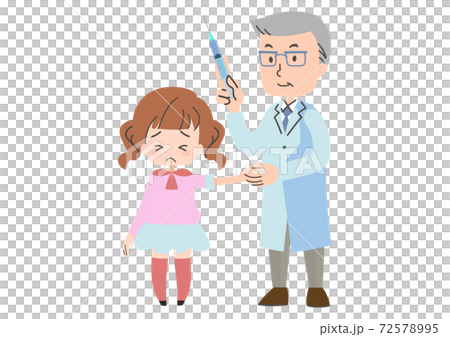 Child receiving an injection Child receiving an injection 72578995