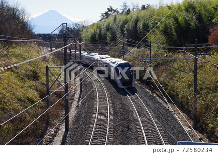 E353系　スーパーあずさ（山梨県　北杜市　長坂町　中央本線） 72580234