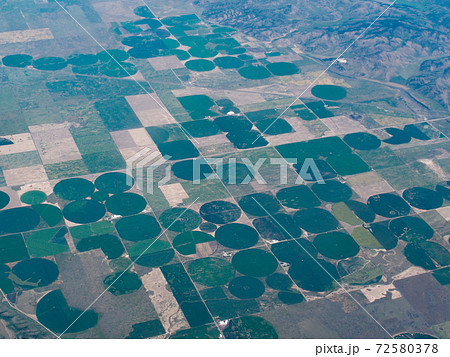 米ユタ州のセンターピボット 72580378