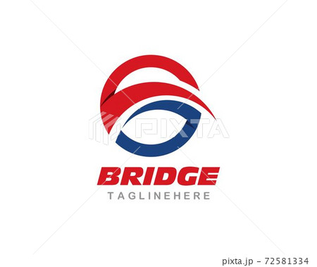 Bridge ilustration logo vector 72581334