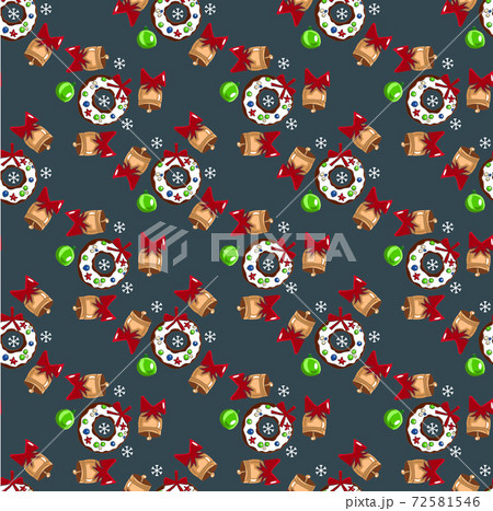Seamless pattern for Christmas and New Year  72581546