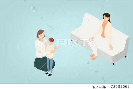 アイソメトリック、LGBT、性の多様性のひとつ、レズビアンカップルの子育て アイソメトリック、LGBT、性の多様性のひとつ、レズビアンカップルの子育て 72585065