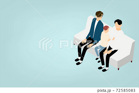 アイソメトリック、LGBT、性の多様性のひとつ、ゲイカップルの子育て アイソメトリック、LGBT、性の多様性のひとつ、ゲイカップルの子育て 72585083