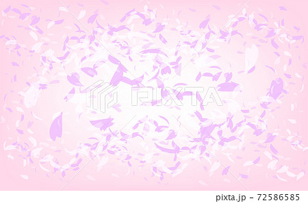 桜舞い散る桜の花びらの乱舞の背景イラストのイラスト素材