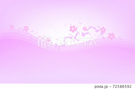 桜の花びら背景と水面のアートな背景のイラスト素材
