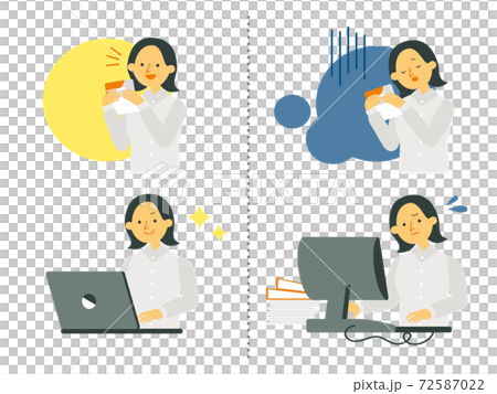 昇給・給与アップのイメージ 女性 72587022