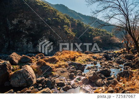 Binggye Valley County Park at winter in Uiseong, Korea 72587067