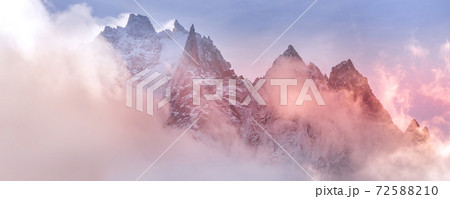 Colorful French Alps mountains, France, banner Colorful French Alps mountains, France, banner 72588210
