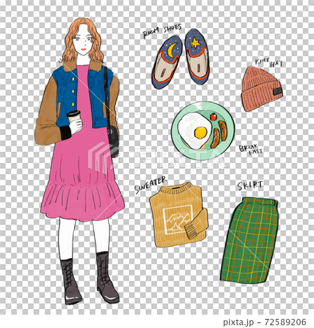 協調手繪插圖 協調手繪插圖 72589206