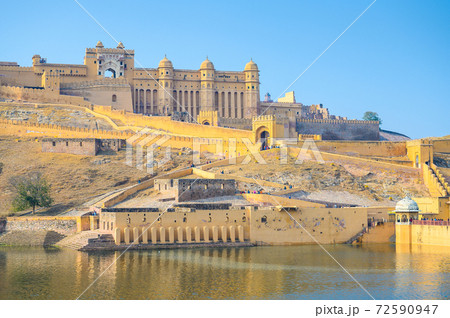 Amber Palace, The famous tourist attraction in Jaipur in Rajasthan, India. Amber Palace, The famous tourist attraction in Jaipur in Rajasthan, India. 72590947