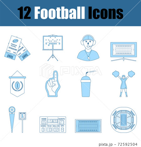 Football Icon Set Football Icon Set 72592504