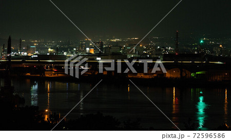 田子の浦港からの工場夜景 田子の浦港からの工場夜景 72596586