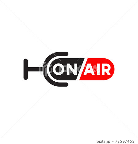 On Air Radio Logo Design Templateのイラスト素材