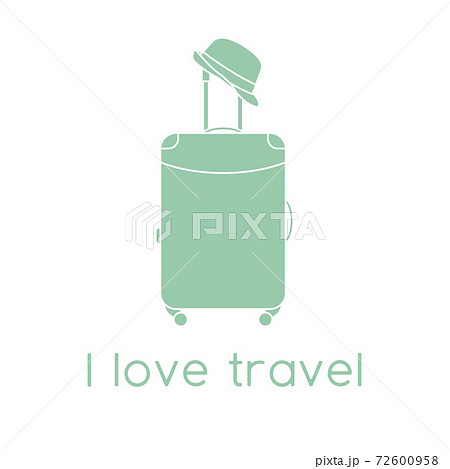 Vector illustration Suitcase Sun hat Travel Summer Vector illustration Suitcase Sun hat Travel Summer 72600958