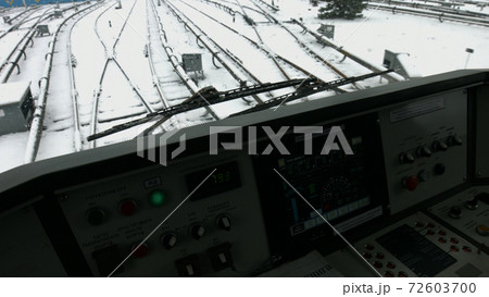 Interior view of train cabin. Interior view of train cabin. 72603700