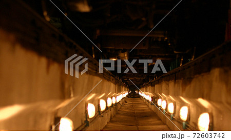 Tunnel illuminated lanterns. 72603742