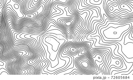 Map With Height Contours Grey Contours Vector Topography. Geographic... - Stock Illustration  [72605684] - Pixta