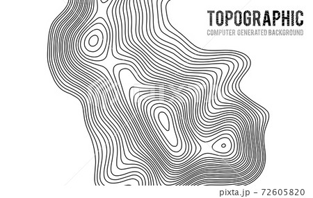 Seamless topographic map contour background. Topo map with elevation.  Contour map vector. | Art Board Print