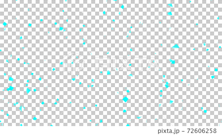 Confetti Light blue Particle glitter Transparent background [There is another Ver] 72606258