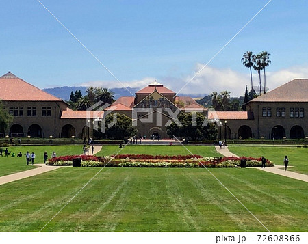 晴れた日のスタンフォード大学キャンパス 72608366