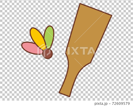 New Year_Hanetsuki - Stock Illustration [72609579] - PIXTA