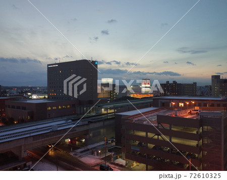 帯広駅前夜景_北海道 帯広駅前夜景_北海道 72610325