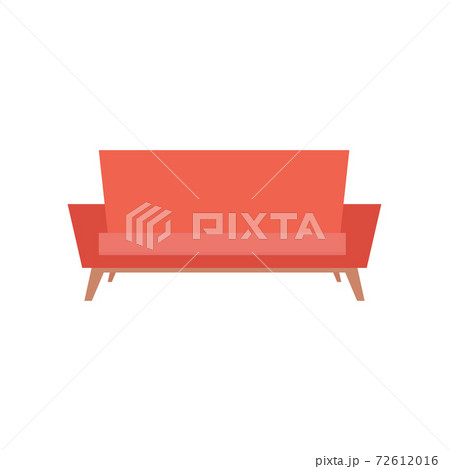 Isolated sofa orange Isolated sofa orange 72612016