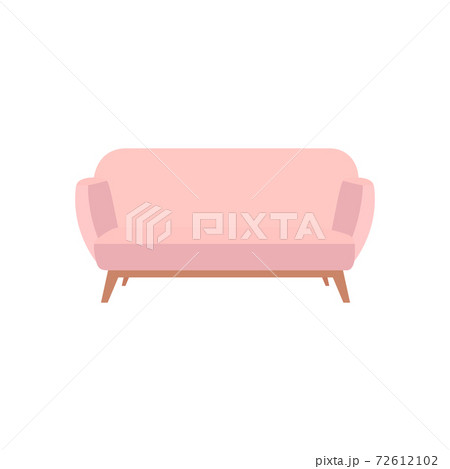 Isolated sofa pink 72612102