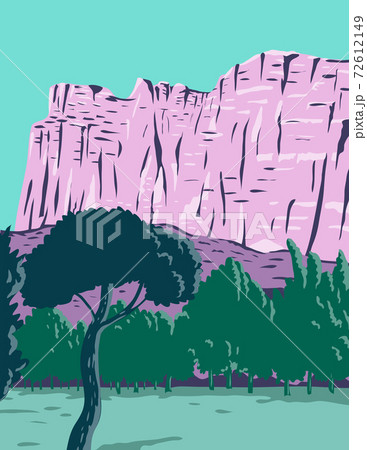 Capitol Reef National Park in Torrey Utah United States WPA Poster Art Color 72612149