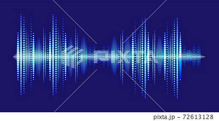 Music beat, voice pulse sound wave dynamic flowingのイラスト素材 ...